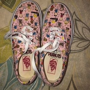 Pink Peanuts Edition Vans Girl’s size 13